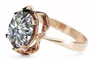 Originales Vintage-Roségold aus 14 Karat Zirkon Ring Vintage Schmuck vrc206r